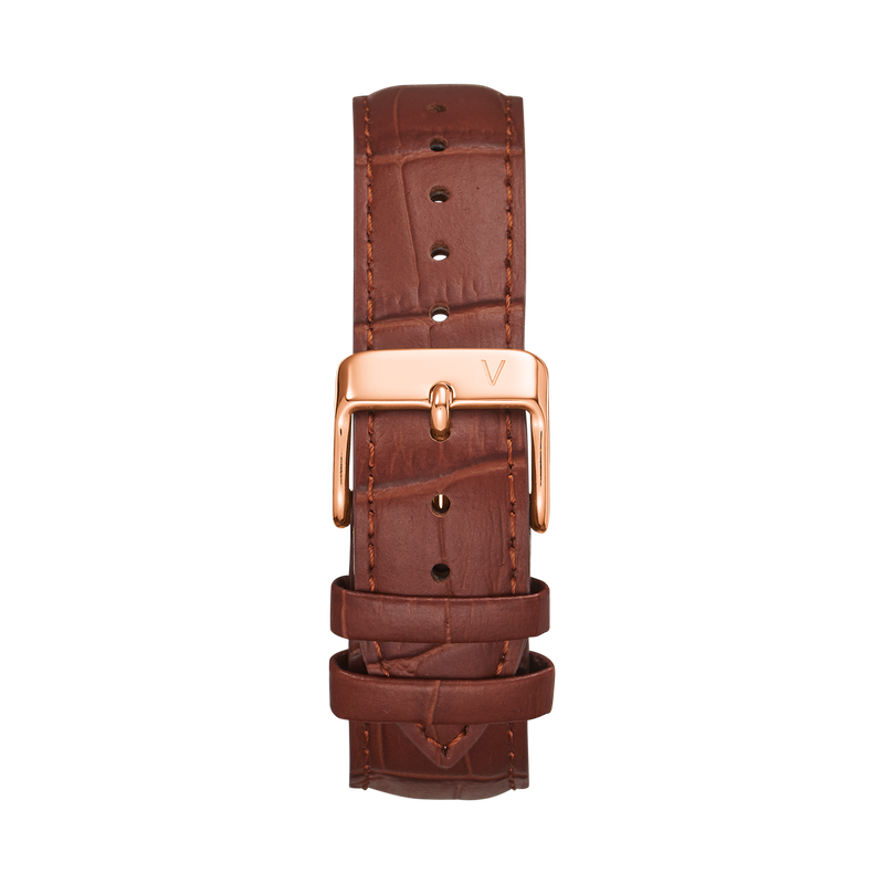 Croc Leather Light Brown Strap