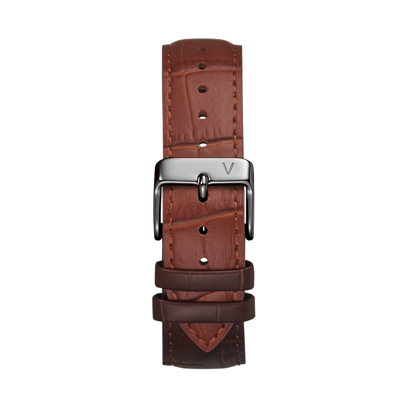 Croc Leather Light Brown Strap
