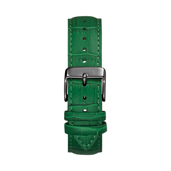 Croc Leather Green Strap