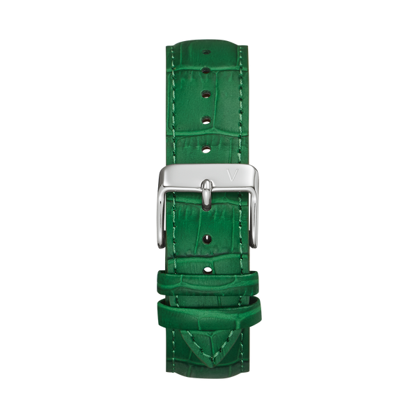 Croc Leather Green Strap