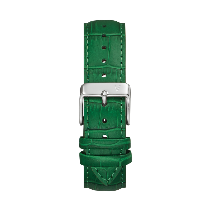 Croc Leather Green Strap