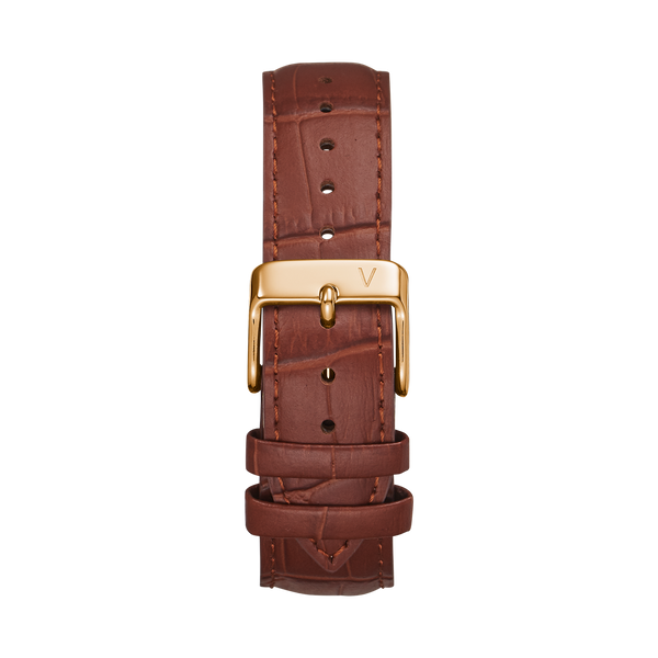 Croc Leather Light Brown Strap