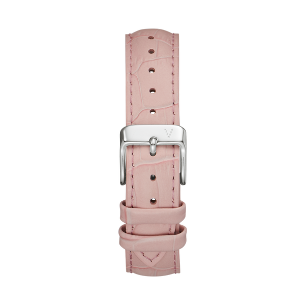 Croc Leather Pink Strap
