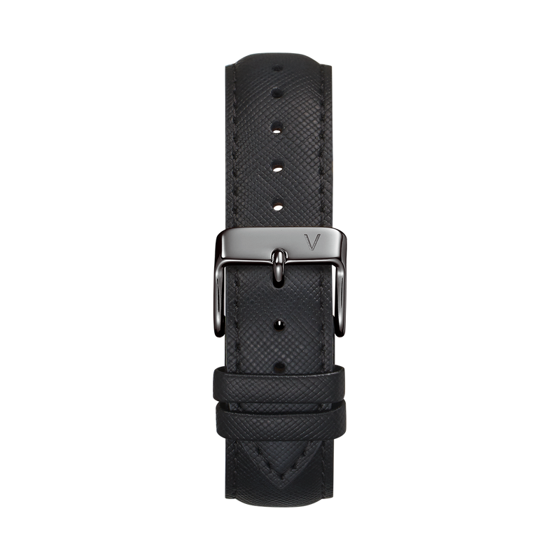 Saffiano Leather Black Strap