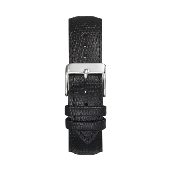 Snake Leather Black Strap