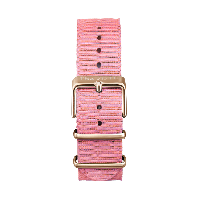 Nato Strap Pink Rose Gold Womens
